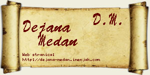 Dejana Medan vizit kartica